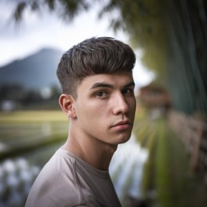 A shallow depth of field photo of a youn qdh4pe9br k0gbmig7qgka ay1nctzfsbq6hs5yzfuqfw