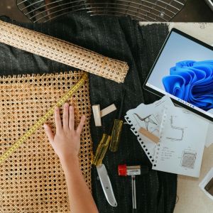 a person working with their hands