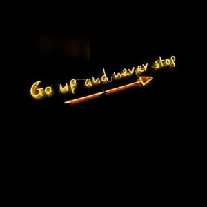 Motivation saying to keep going and never stop.