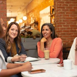 Women in a meeting.