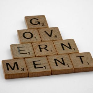 Scramble letters that spell out government.