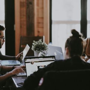 A team at work.